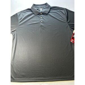 Top Flite Men's Black Performance Polo Shirt 2XLT Golf NEW